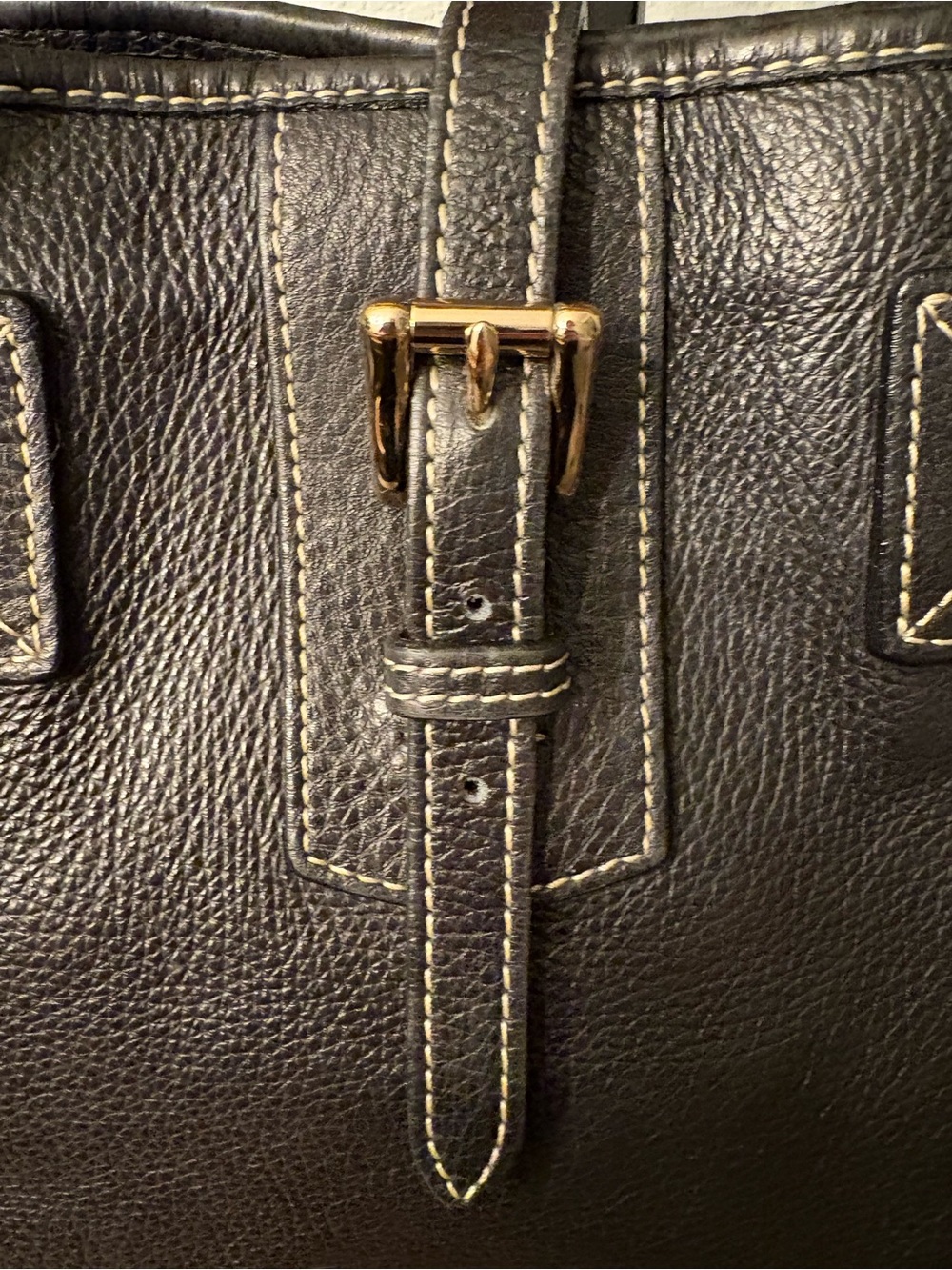 Dooney & Bourke Pebbled Leather Tote Black - Picture 4 of 15